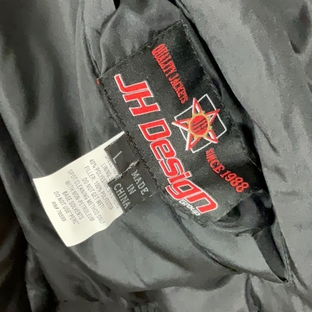 Chicago Bulls JH Design Reversible Embroidered Wool Full-Snap Jacket - Black - Picture 5 of 8